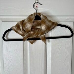 *New* Joyfolie Chelsea Hair Scarf in Ochre Plaid